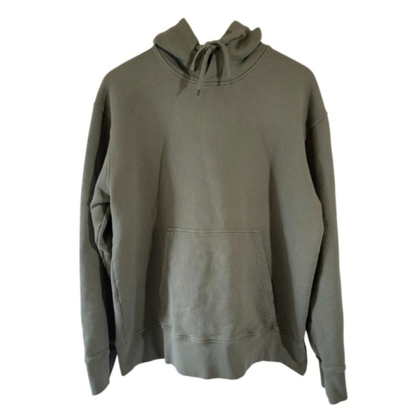 Folk Other - Folk Men's Green Hoodie Sz 5/XL 100% Organic Cotton Waffle Knit Old Money EUC